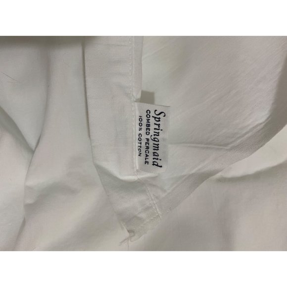 Vintage embroidered floral full flat sheet & pillowcases - Picture 6 of 6